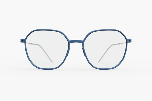 WEAREANNU CATEYE 11 L DENIM TEMPLE GOLD M